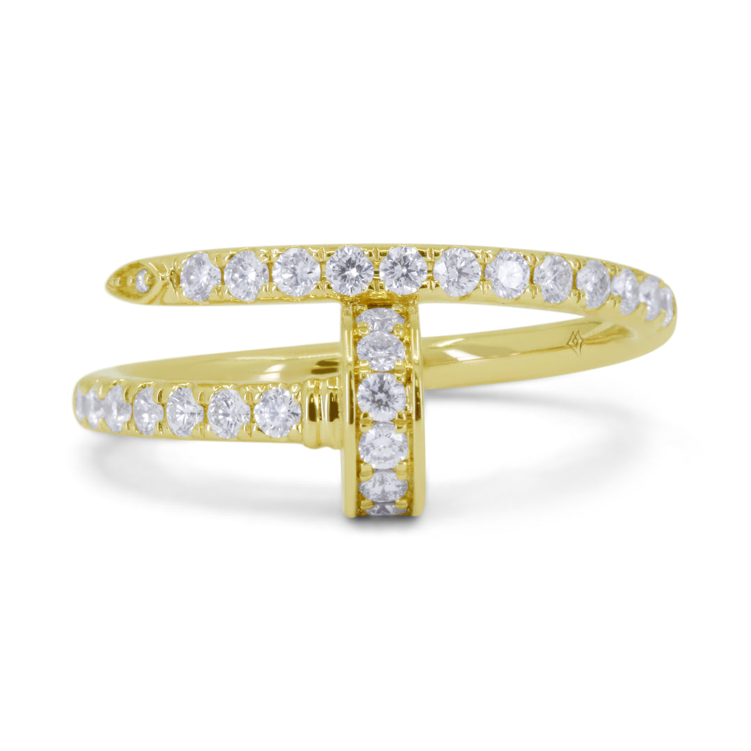 Madison L 14K Yellow Gold Diamond Ring - style R1778Y
