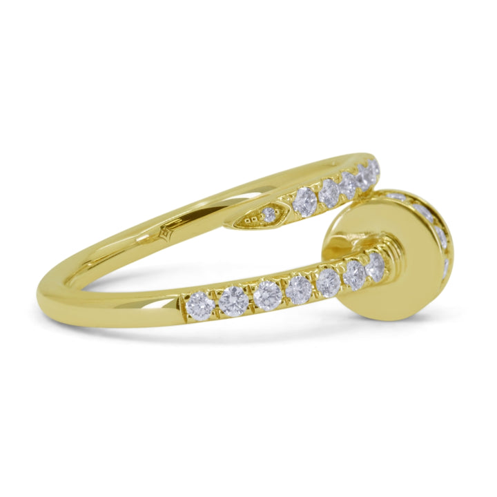 R1778 - 14K Yellow Gold Diamond Ring