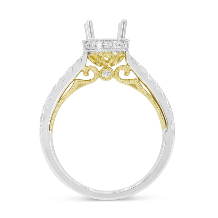 R1779 - 14K Gold Diamond Engagement Ring