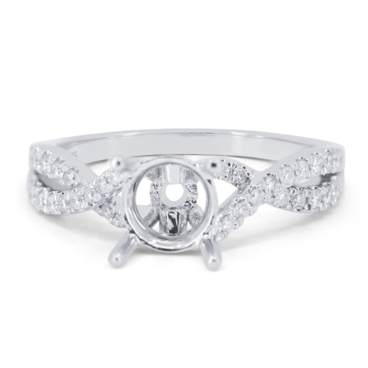Madison L 14K White Gold Diamond Engagement Ring - style R1780W-ER-(1.00)