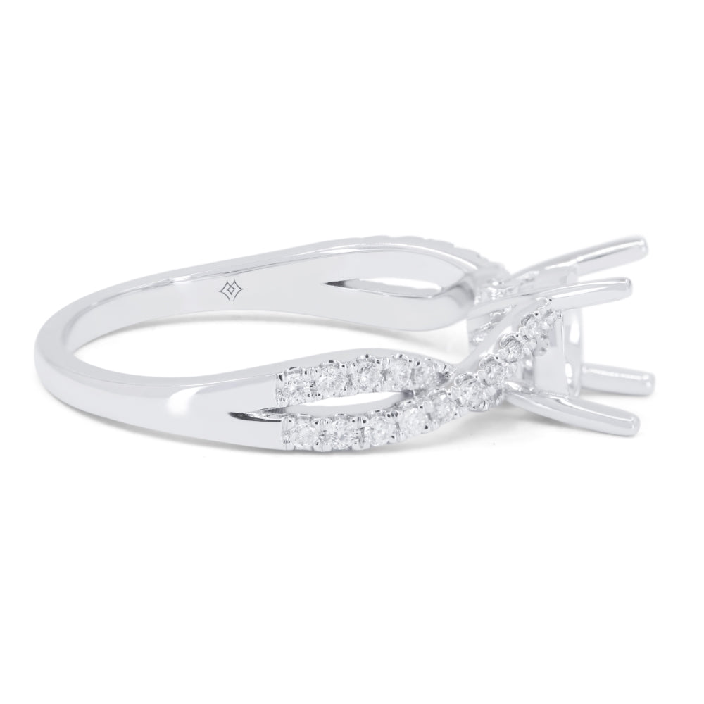 R1780 - 14K White Gold Diamond Engagement Ring