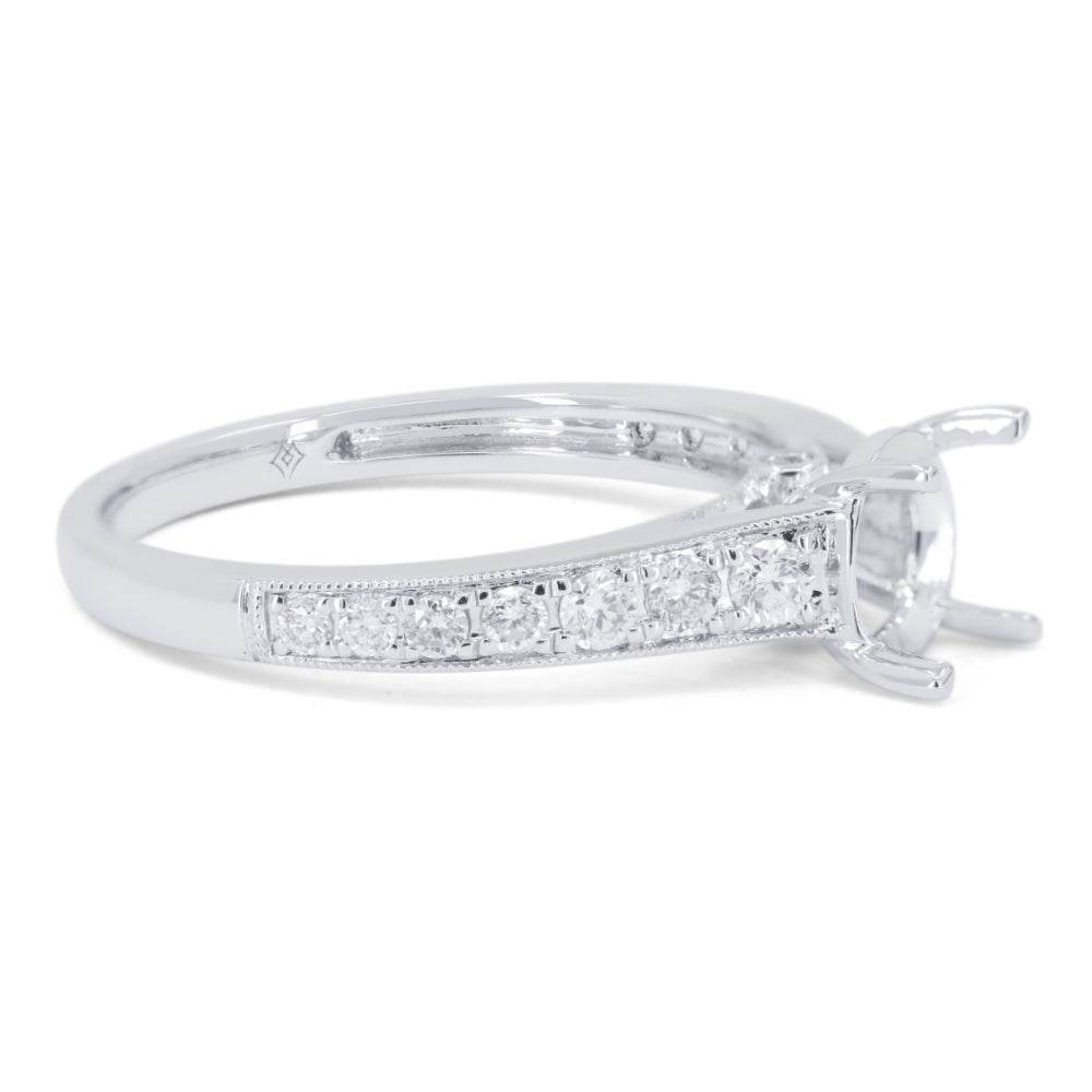 R1784 - 14K Gold Diamond Engagement Ring