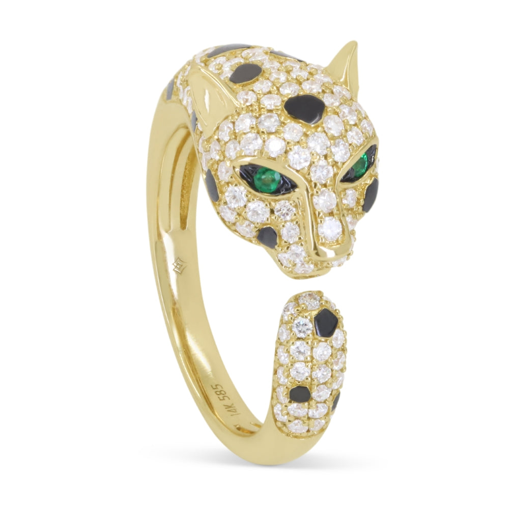 Madison L 14K Yellow Gold Emerald Ring - style R1787EMY
