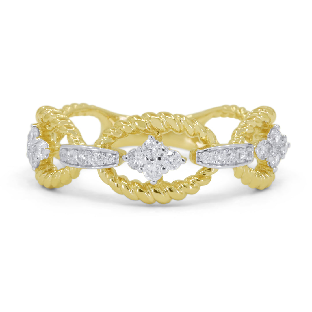 Madison L 14K Yellow Gold Diamond Ring - style R1789Y