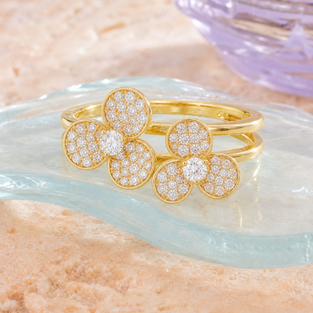 R1796 - 14K Yellow Gold Diamond Ring