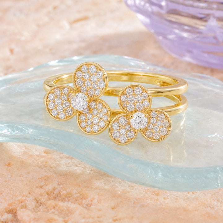R1796 - 14K Yellow Gold Diamond Ring