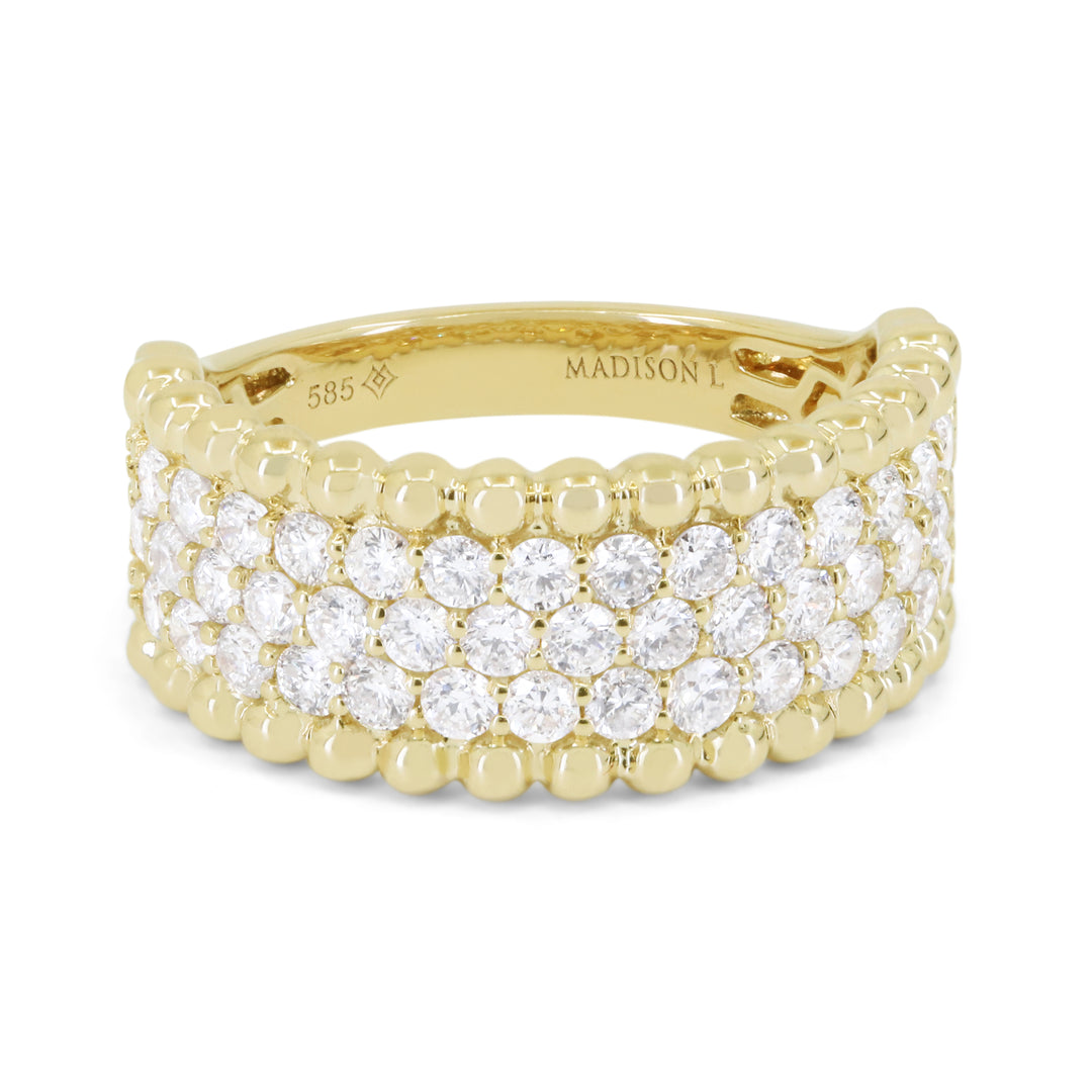 Madison L 14K Yellow Gold Diamond Ring - style R1805Y