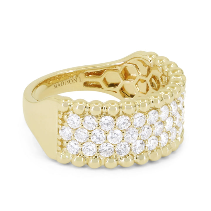 R1805 - 14K Yellow Gold Diamond Ring