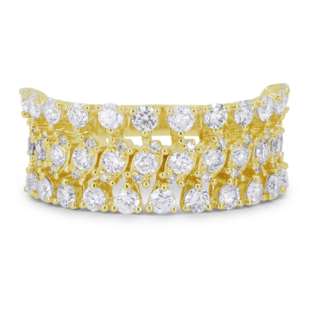 Madison L 14K Yellow Gold Diamond Ring - style R1808Y