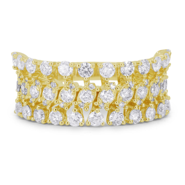 Madison L 14K Yellow Gold Diamond Ring - style R1808Y