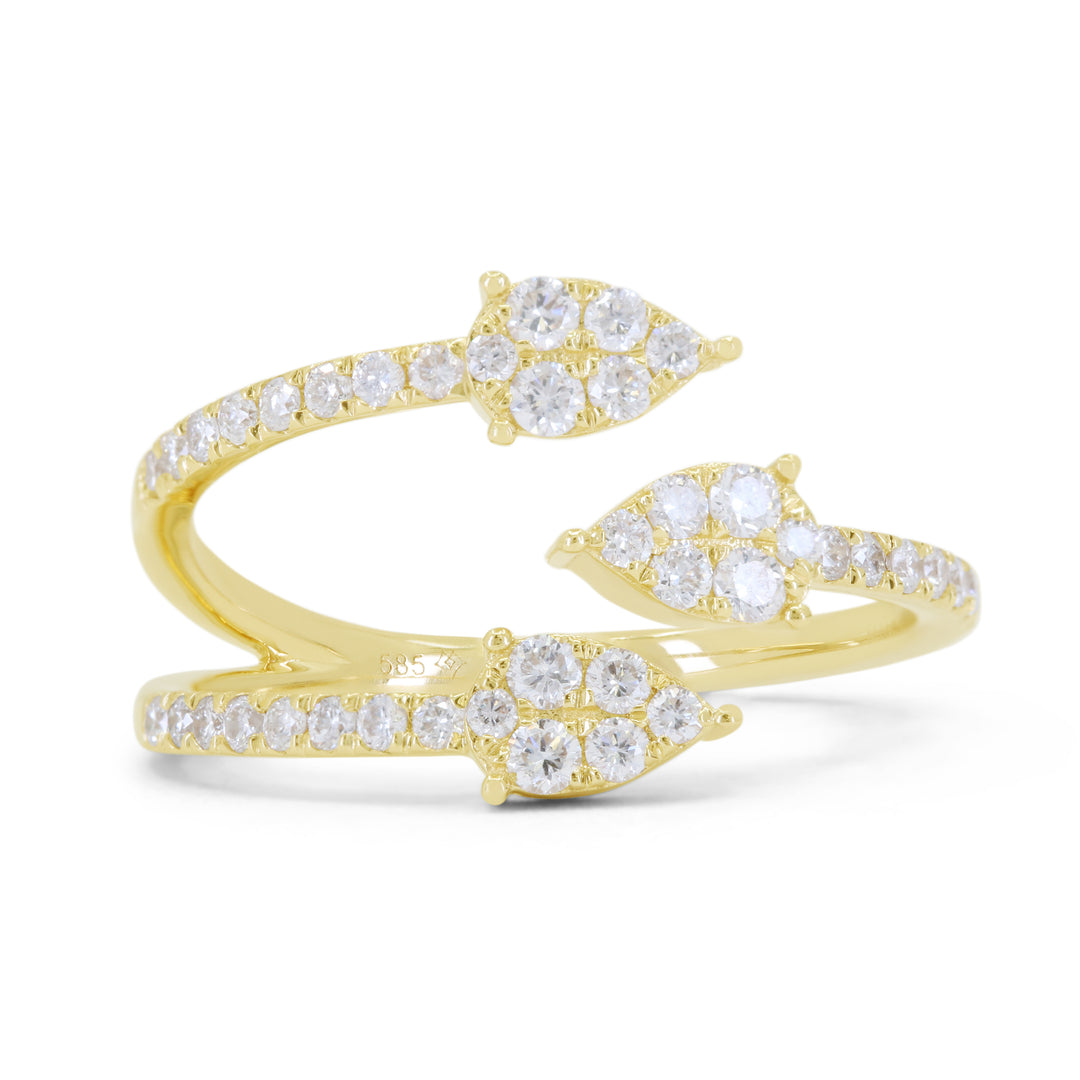 Madison L 14K Yellow Gold Diamond Ring - style R1809Y