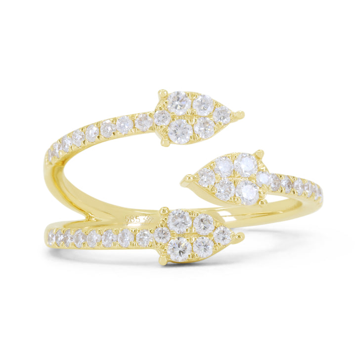 Madison L 14K Yellow Gold Diamond Ring - style R1809Y