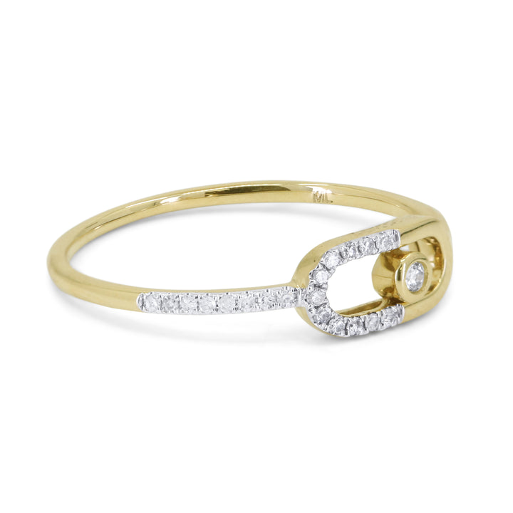 R1814 - 14K Yellow Gold Diamond Ring
