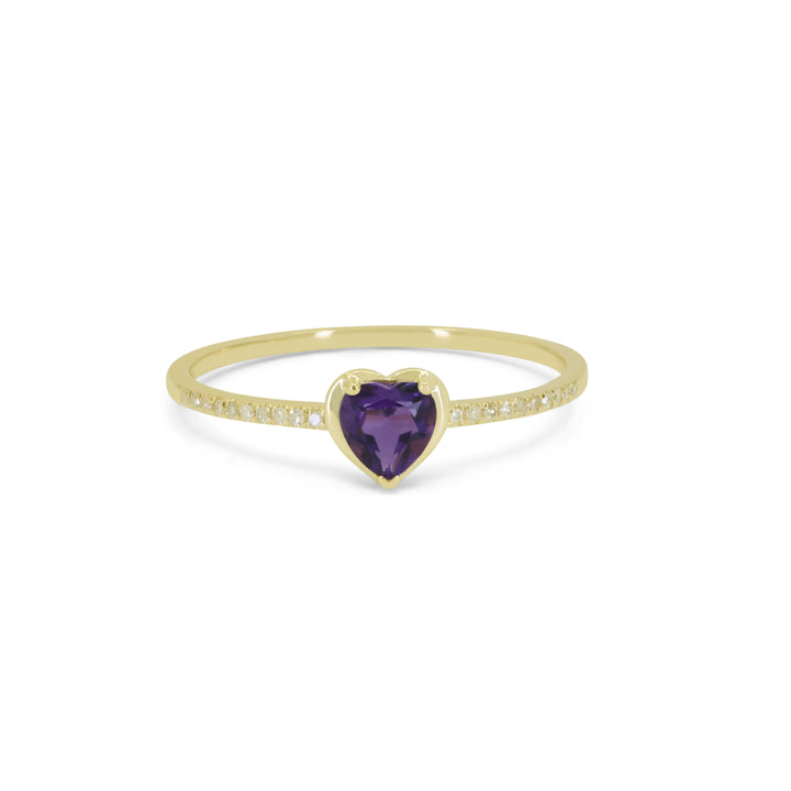 R1817 - 14K Gold Heart Ring