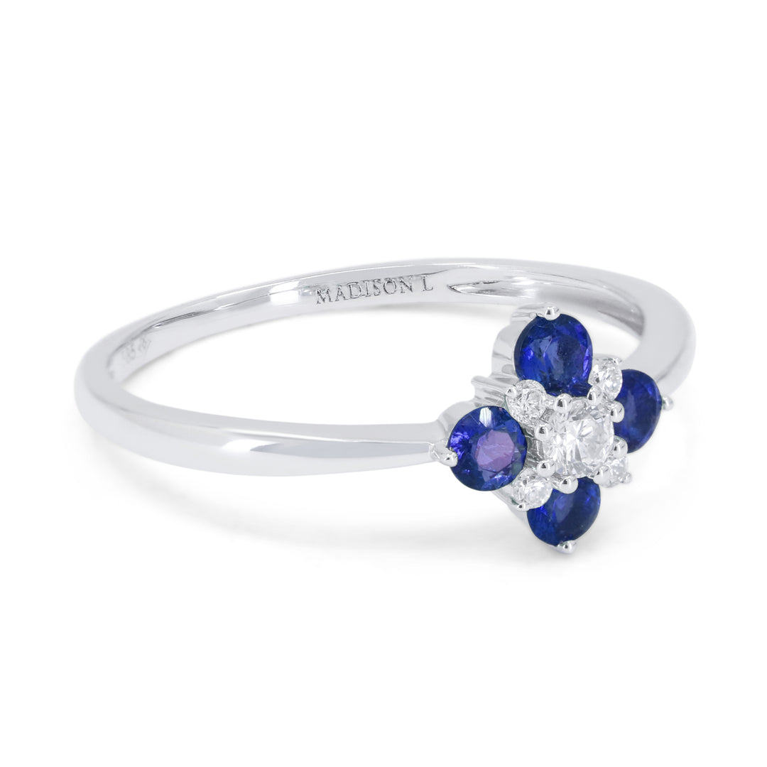 R1819 - 14K Gold Emerald, Ruby & Sapphire Ring