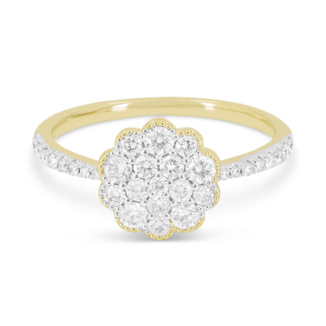 Madison L 14K Yellow Gold Diamond Ring - style R1825Y