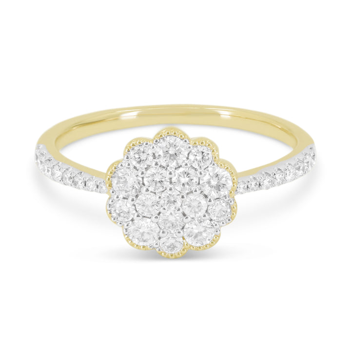 Madison L 14K Yellow Gold Diamond Ring - style R1825Y