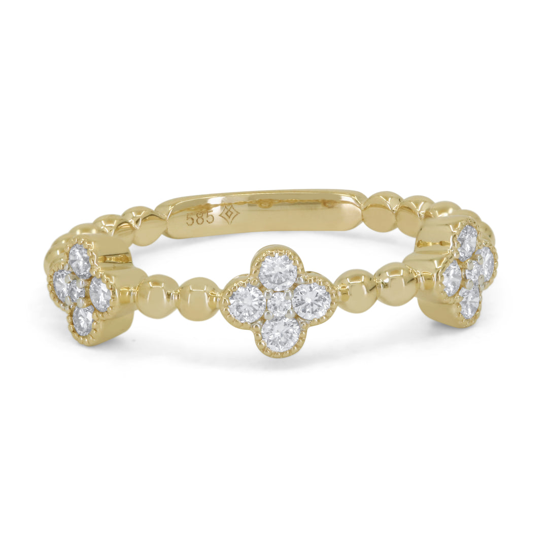 Madison L 14K Yellow Gold Diamond Ring - style R1826Y