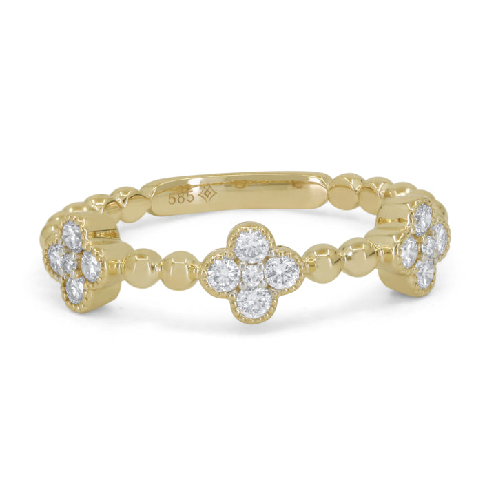 Madison L 14K Yellow Gold Diamond Ring - style R1826Y
