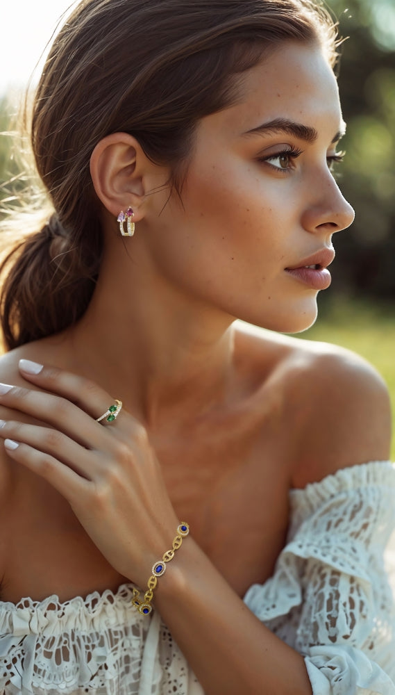 Madison L 14K Yellow Gold Tsavorite Ring - style R1827GGY