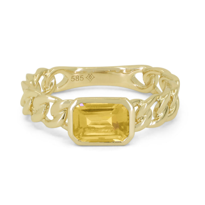 Madison L 14K Yellow Gold Citrine Ring - style R1831CTY