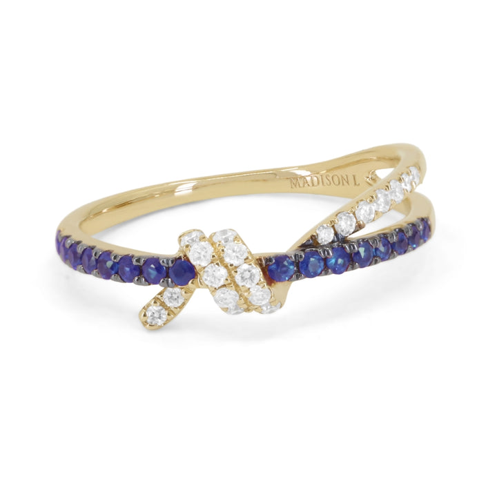 Madison L 14K Yellow Gold Sapphire Ring - style R1835SAY