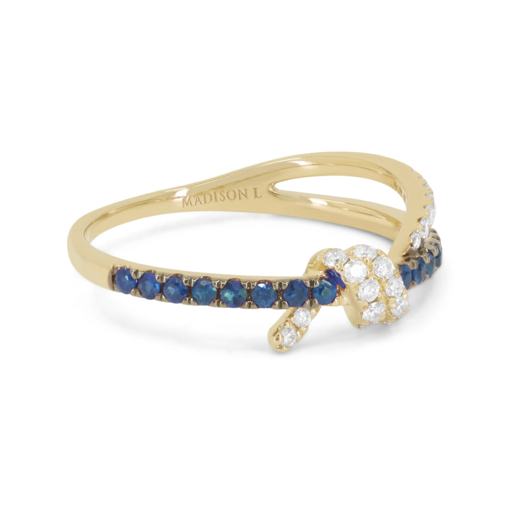 R1835 - 14K Gold Ruby & Sapphire Ring