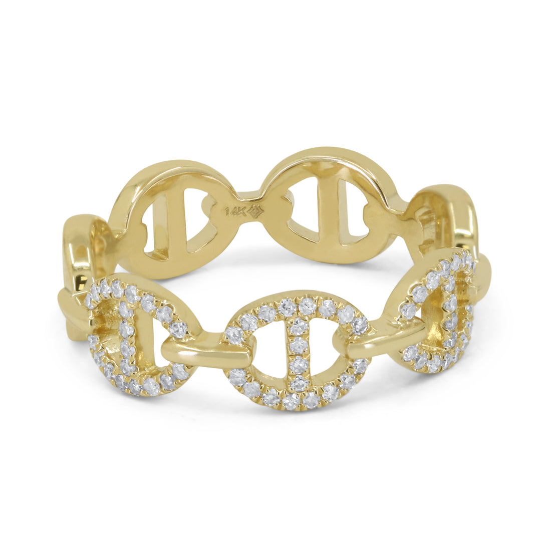 Madison L 14K Yellow Gold Diamond Ring - style R1837Y