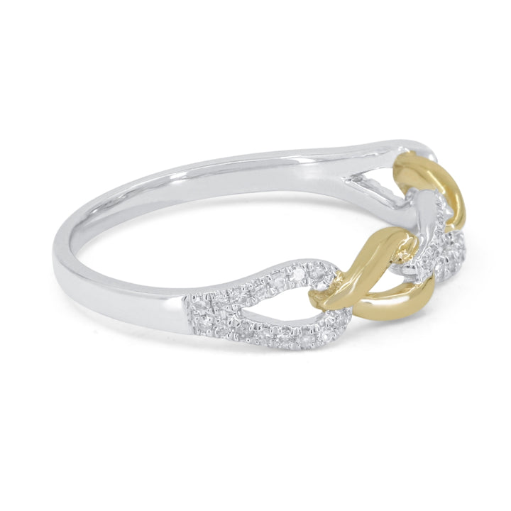 R1844 - 14K Yellow Gold Diamond Ring
