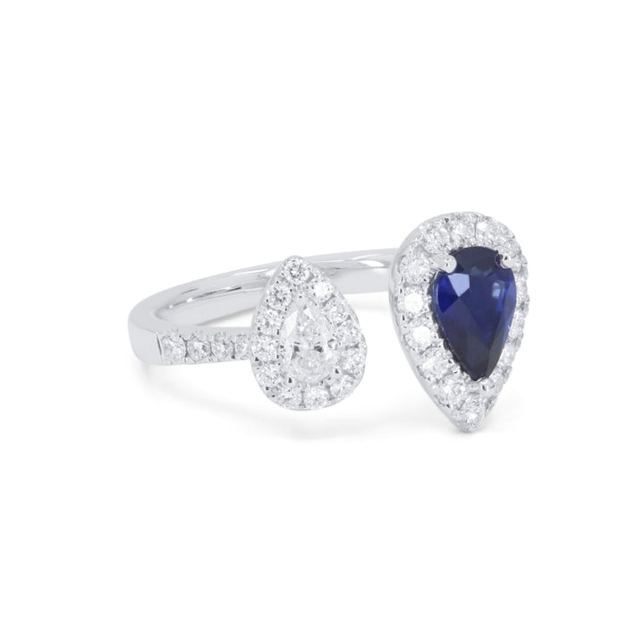 R1875 - 14K White Gold Sapphire Ring