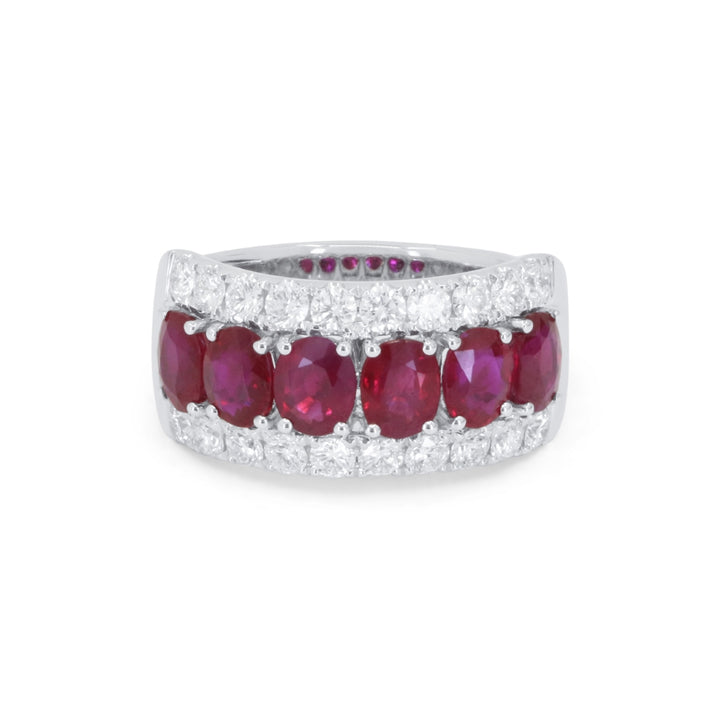 Madison L 18K White Gold Ruby Ring - style R1877RUW