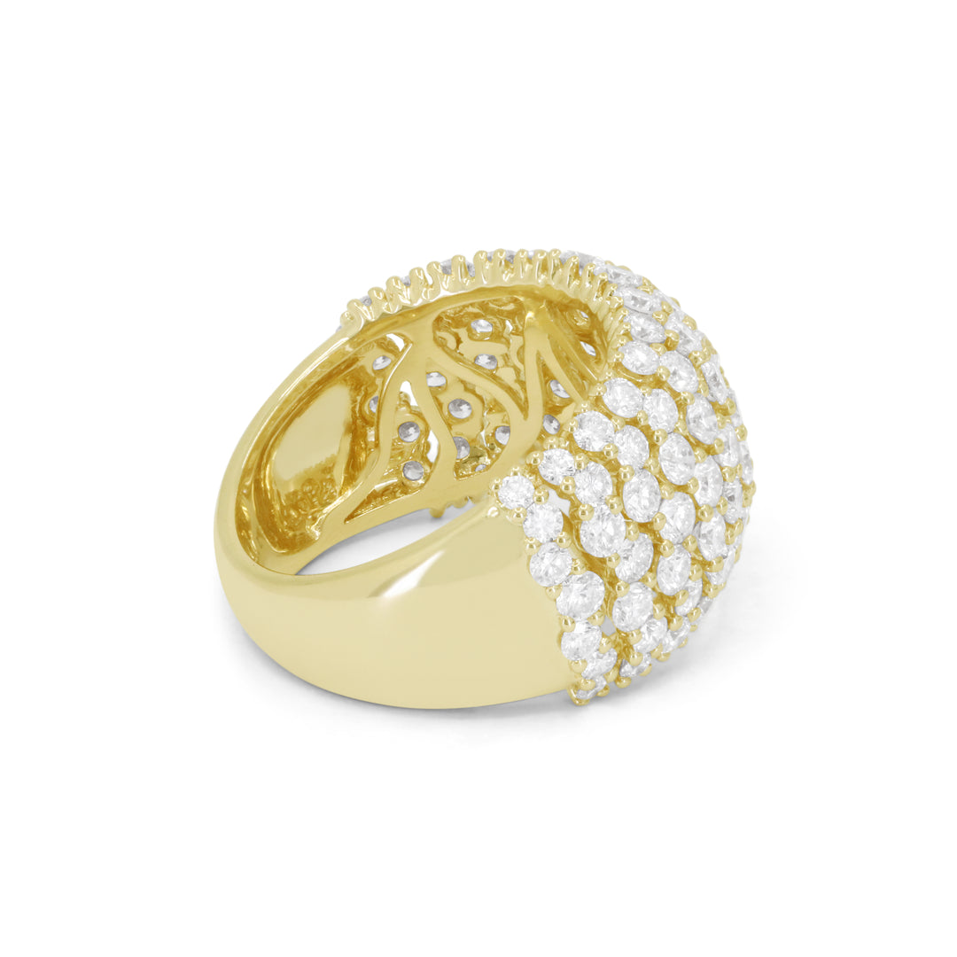 R1878 - 14K Yellow Gold Diamond Ring