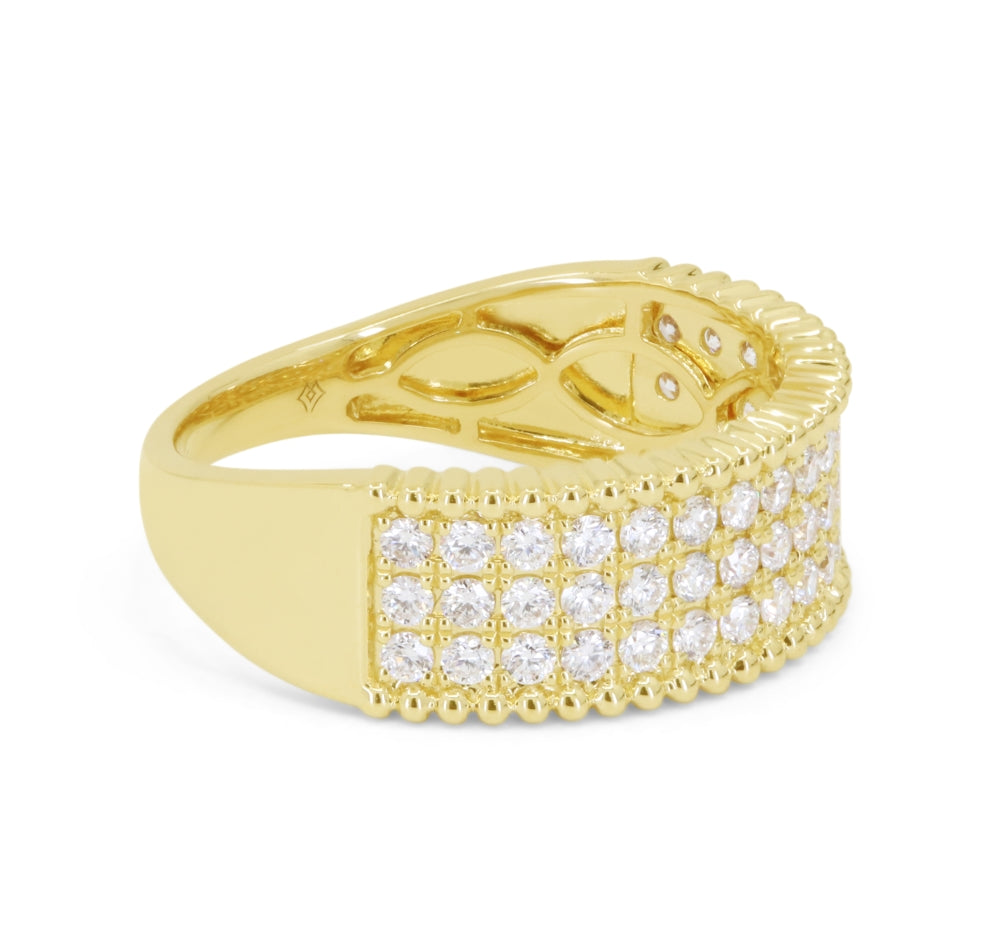 R1913 - 14K Yellow Gold Diamond Ring